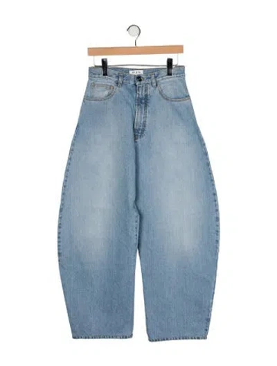 Pre-owned Alaïa 2023 Wide Leg Jeans In Blue
