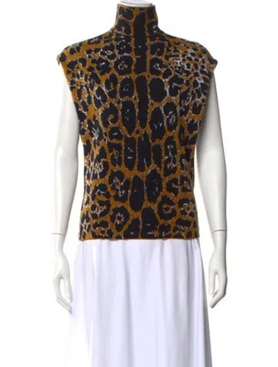 Pre-owned Alaïa 2024 Animal Print Top W/ Tags In Neutral