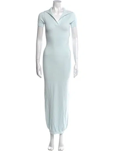 Pre-owned Alaïa 2024 Long Dress In Blue