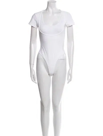 Pre-owned Alaïa 2024 Scoop Neck Bodysuit In Multi