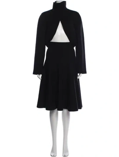 Pre-owned Alaïa 2025 Cashmere Skirt Set In Black