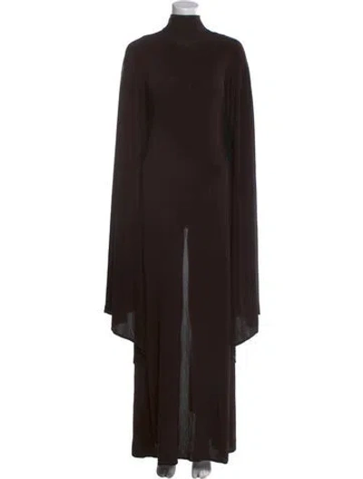 Pre-owned Alaïa 2025 Long Dress In Black