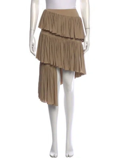 Pre-owned Alaïa 2025 Mini Skirt In Neutral