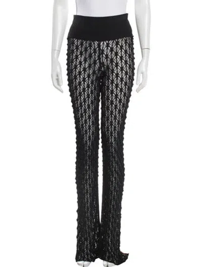 Pre-owned Alaïa 2025 Wide Leg Pants In Black