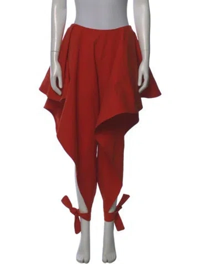 Pre-owned Alaïa 2026 Wide Leg Pants In Red