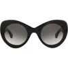 Alaïa 51mm Cat Eye Gradient Sunglasses In Black