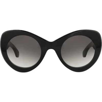 Alaïa 51mm Cat Eye Gradient Sunglasses In Black