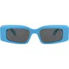 Alaïa 53mm Rectangular Sunglasses In Blue