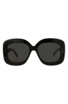 Alaïa 54mm Square Sunglasses In Black