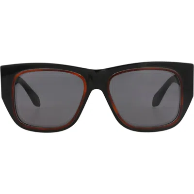 Alaïa 55mm Polarized Square Sunglasses In Black Black Grey