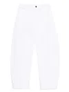 Alaïa Womens Alaia High-rise Wide-leg Denim Jeans In White