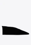 Alaïa Alaia Black Velvet Cube-heeled Mule Women In Black