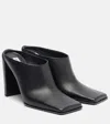 Alaïa 90 Leather Mules In Black