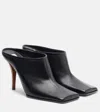 Alaïa 90 Leather Mules In Black