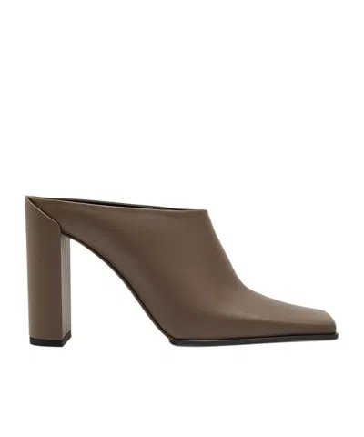 Alaïa 90 Leather Mules In Multi