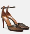 Alaïa 90 Fishnet And Patent-leather Pumps