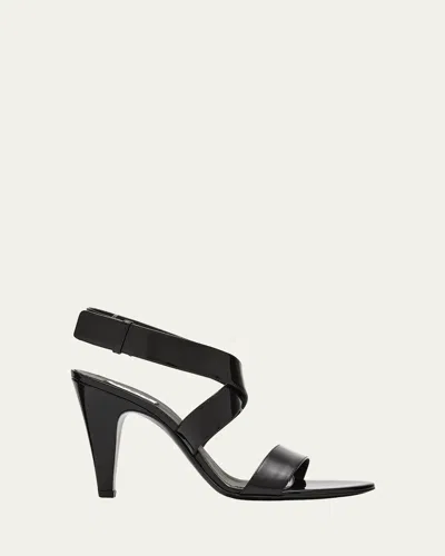 Alaïa 90mm Patent Leather Sandals In Black