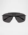 Alaïa 99mm Metal Aviator Sunglasses In Pink