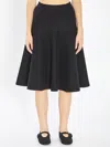 Alaïa Alaia A-line Knit Skirt In Blue