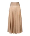 Alaïa A-line Maxi Skirt In Brown