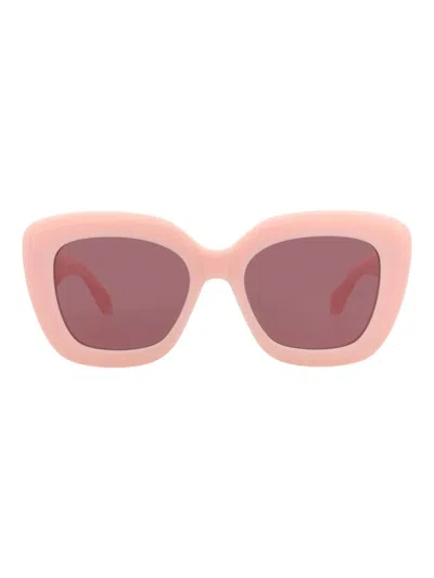 Alaïa Alaia Aa0072s Sunglasses In 90159 - Pink Pink Violet