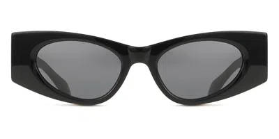 Alaïa Aa0075s 001 Women's Sunglasses Black Size 52 In Red