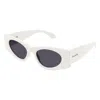 Alaïa Aa0075s-002white-white-grey In White