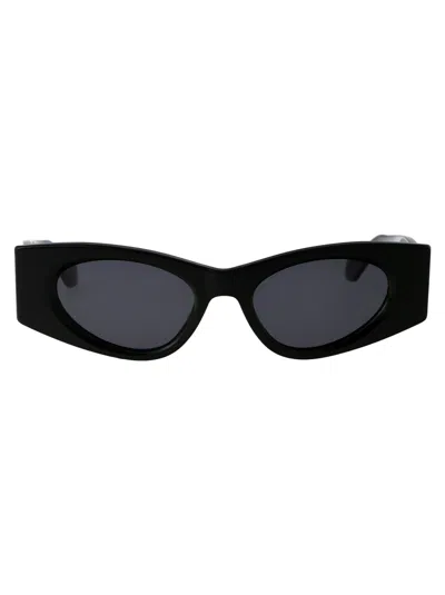 Alaïa Aa0075s Sculptural Acetate Sunglasses In Black