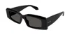 Alaïa Rectangular Sunglasses, 53mm In Black