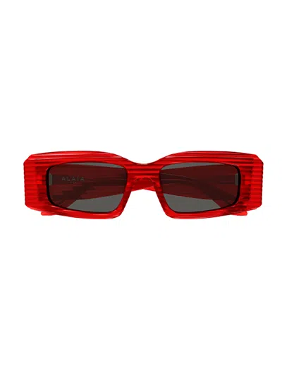 Alaïa Aa0078s Sunglasses In Red