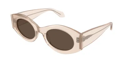 Alaïa Aa0080s 007 Women's Sunglasses Brown Size 52