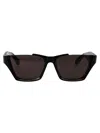 Alaïa Alaia Squared Sunglasses Aa0081 S 001 In Black-black-grey