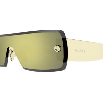 Alaïa Aa0083s-003gold-gold-bronze In Green
