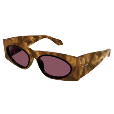 Alaïa Aa0085s003 Havana Havana Red In Brown