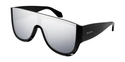 Alaïa Aa0087s 003 Occhiali Da Sole Neri Per Donna In Black