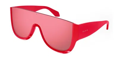 Alaïa Aa0087s 004 Women's Sunglasses Red Size 99