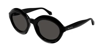 Alaïa Aa0088s 001 Occhiali Da Sole Neri Per Donna In Black