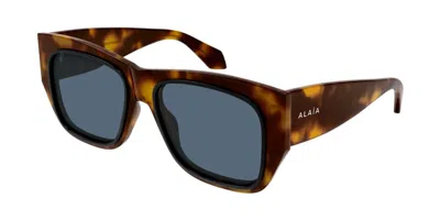 Alaïa Aa0090s 003 Women's Sunglasses Tortoiseshell Size 55
