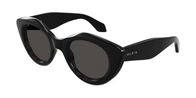 Alaïa Aa0091s 001 Occhiali Da Sole Neri Per Donna In Black