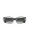Alaïa Aa0093s Sunglasses In Transparent
