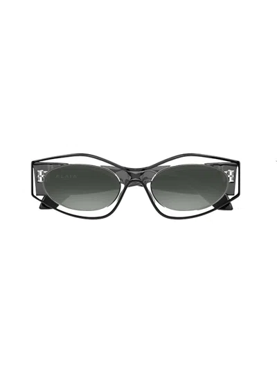 Alaïa Aa0093s Sunglasses In Transparent