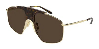 Alaïa Aa0098s 002 Occhiali Da Sole Marroni Per Donna In Dark Brown