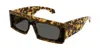Alaïa Rectangular Mask Sunglasses Tortoiseshell Pattern Frame In Multi