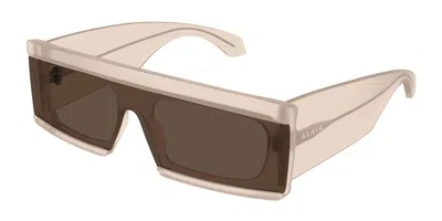 Alaïa Aa0099s 004 Women's Sunglasses Pink Size 99 In Multi