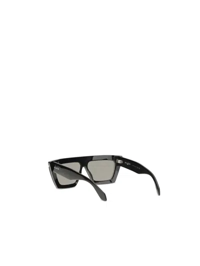 Alaïa Aa4e7010s001 Tapered Rectangular Acetate Mask Sunglasses In Black