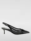 Alaïa Le Coeur 55 Mesh And Patent-leather Slingback Pumps In Schwarz