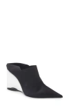 Alaïa Acrylic Wedge Mule In Black