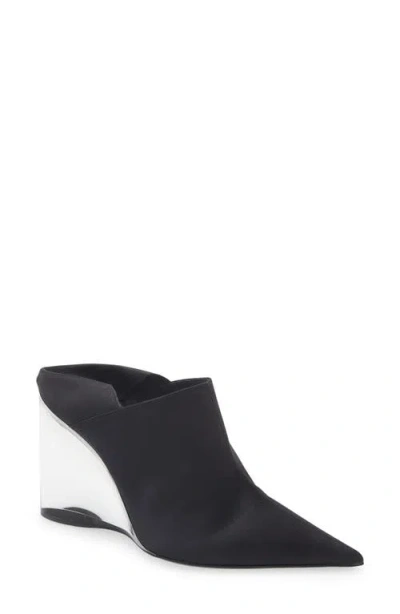 Alaïa Acrylic Wedge Mule In Black