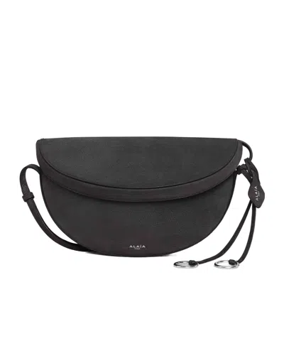Alaïa Adjustable Shoulder Bag In Black