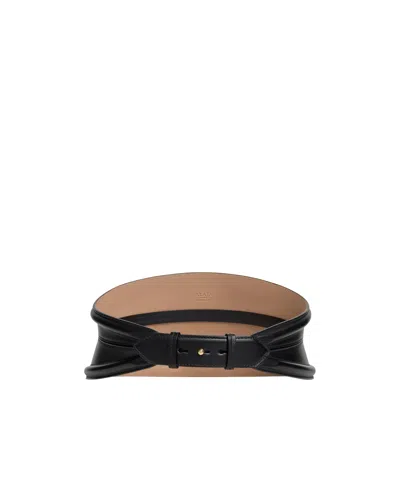 Alaïa Adjustable Waist Belt In Black